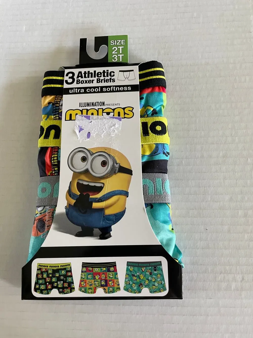 Minions 3 pack briefs underwear size 2T 3T NWT
